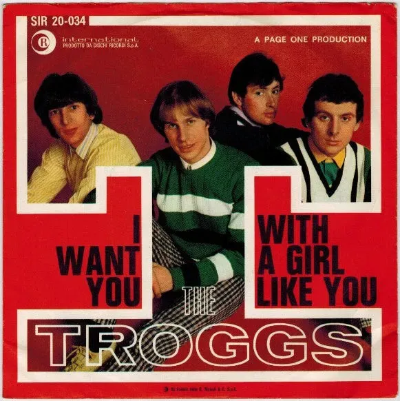 The Troggs With A Girl Like You vinile 7" usato VG garage rock