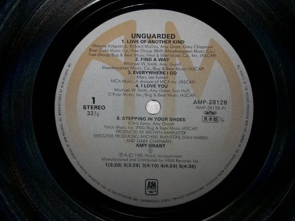 Amy Grant Unguarded LP promo Giappone soft rock