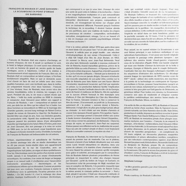 François De Roubaix La Scoumoune 2LP colonna sonora