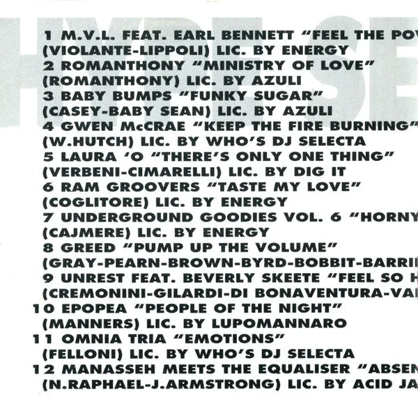 Various Hype Selection CD compilation usata NM deep house
