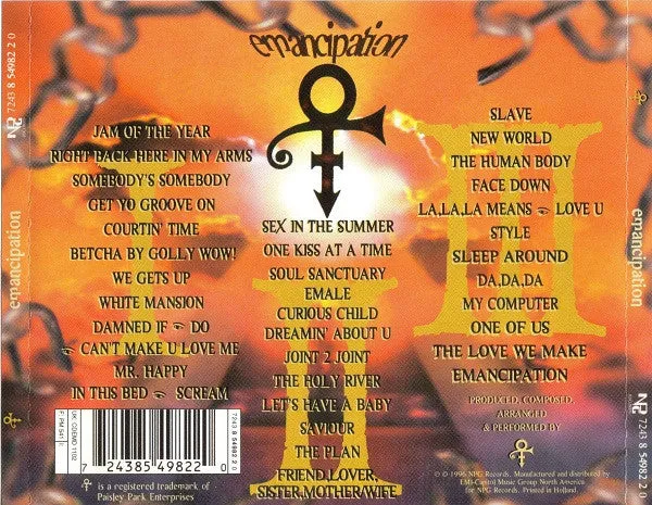 Prince Emancipation triplo CD 3xCD album usato