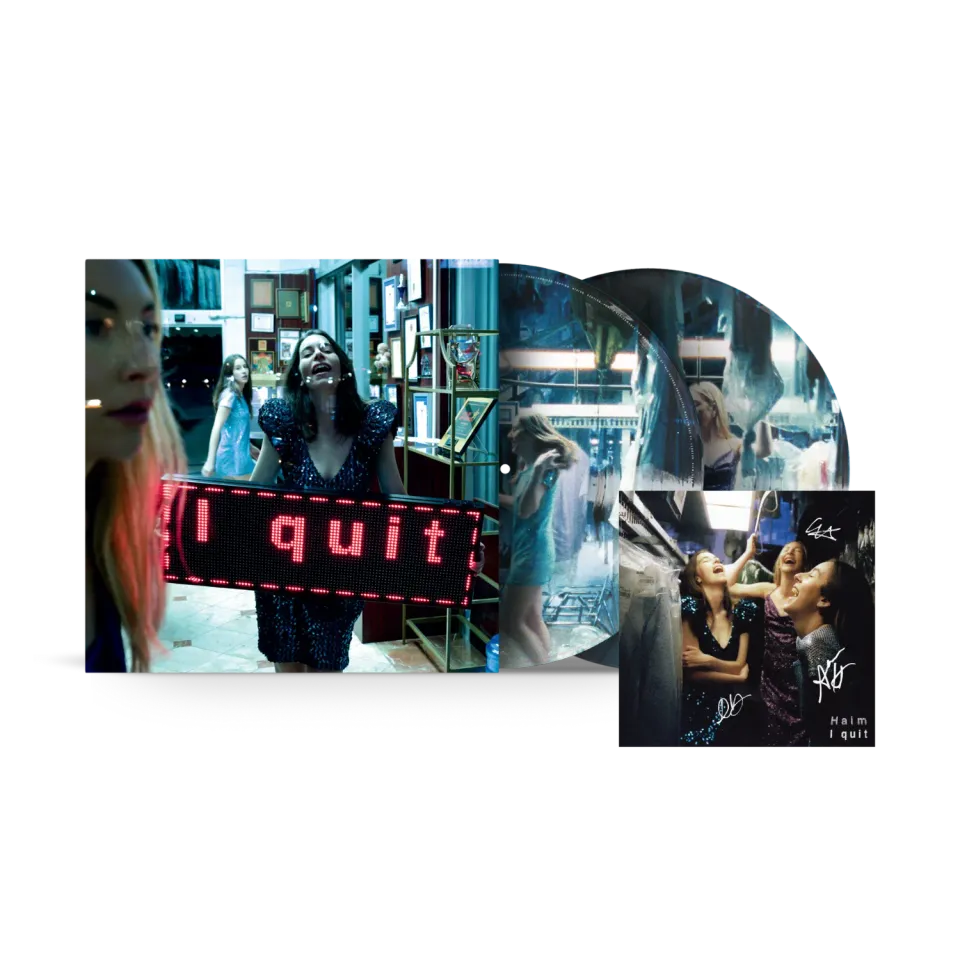Haim I Quit picture disc doppio vinile 2LP con art card firmata