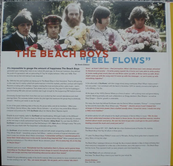 Beach Boys Feel Flows doppio vinile LP Sunflower Surf's Up