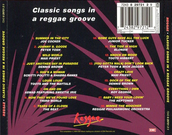 Various Classic Songs In A Reggae Groove CD compilation 1994
