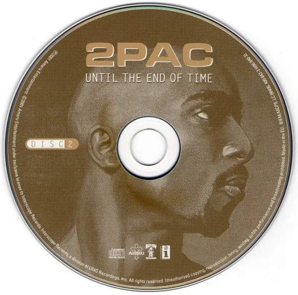 2Pac Until The End Of Time doppio CD gangsta VG+
