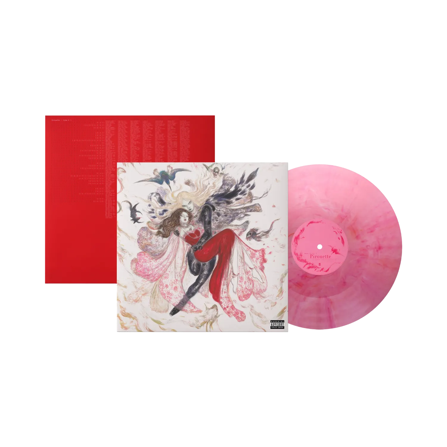 Polydor 2hollis Pirouette vinile rosa + art card firmata