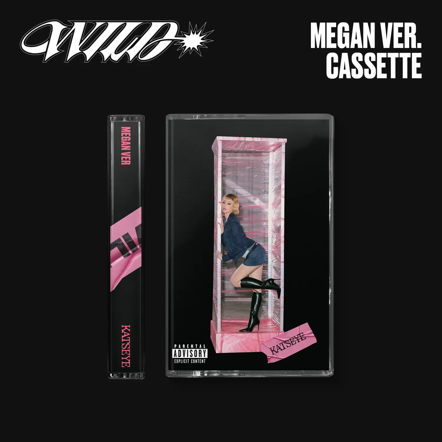 KATSEYE WILD Megan ver. musicassetta UK + card firmata