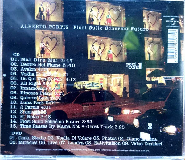 Alberto Fortis Fiori Sullo Schermo Futuro CD+DVD pop