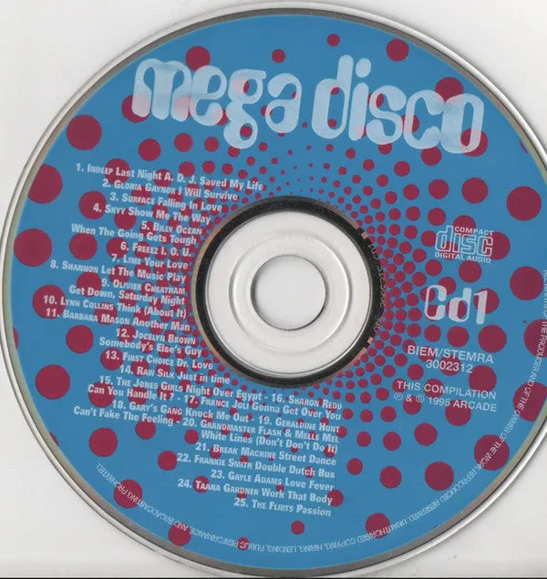 Mega Disco Various 4xCD compilation disco 1995