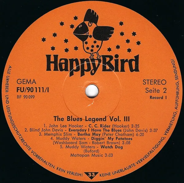Various The Blues Legend Vol. 3 4xLP box blues cofanetto
