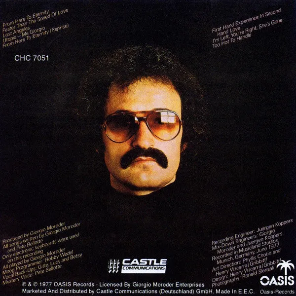 Giorgio From Here To Eternity CD album remaster disco