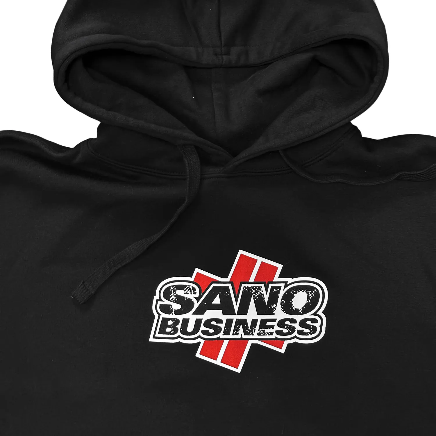 Sano Business Logo Hoody felpa nera cotone
