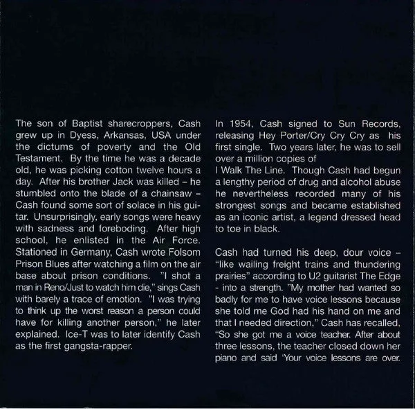 Johnny Cash Classic Johnny Cash CD compilation 15 brani