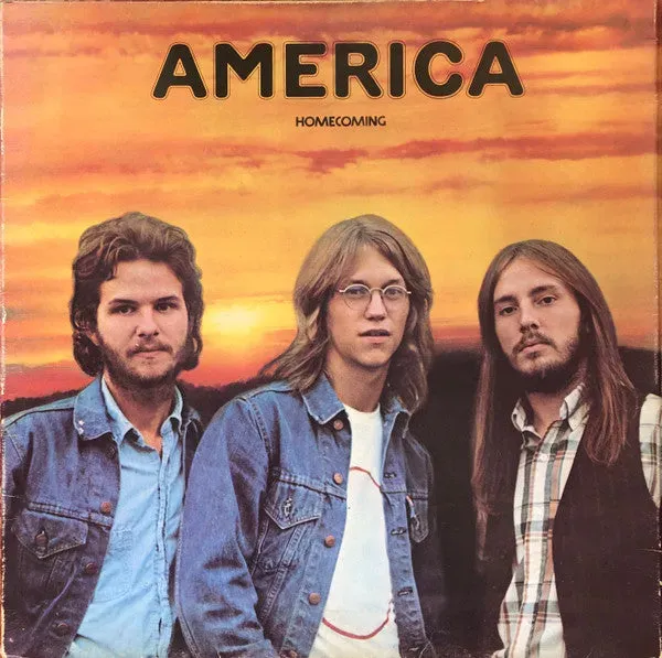 America Homecoming LP vinile 1972 soft rock gatefold usato