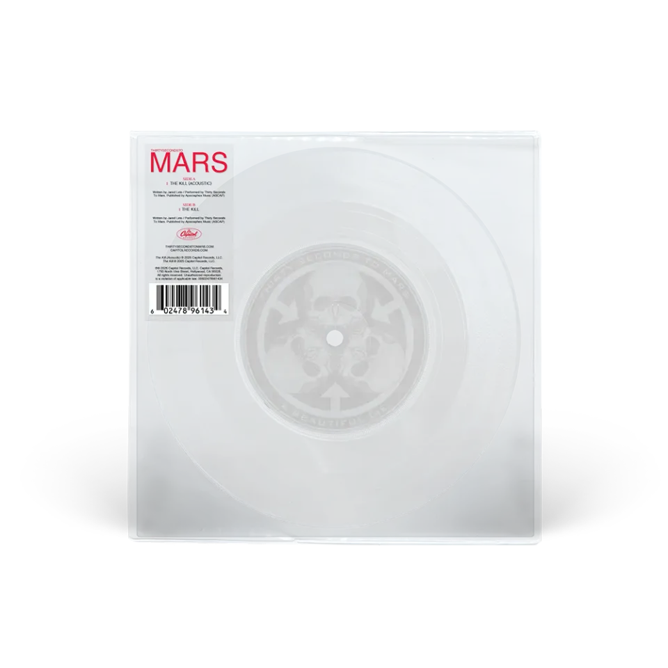 Thirty Seconds To Mars The Kill Vinile 7" trasparente