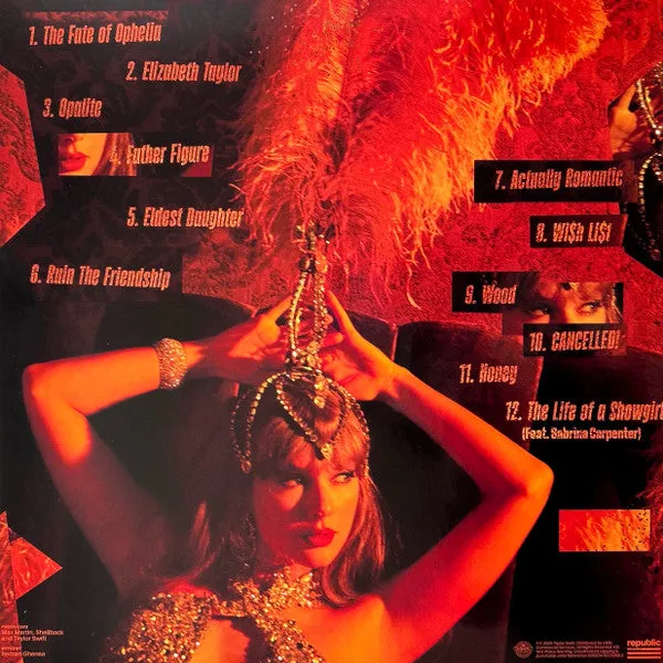 Taylor Swift Life Of A Showgirl LP arancio sweat vanilla