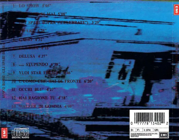 Vasco Rossi Gli Spari Sopra CD album ristampa EMI