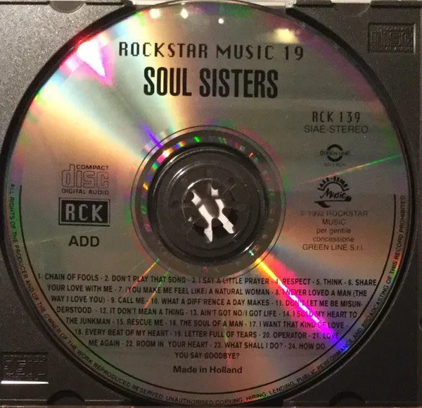 Various Soul Sisters CD compilation soul 24 brani
