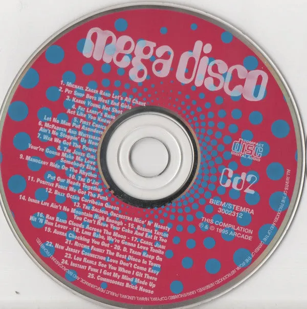 Mega Disco Various 4xCD compilation disco 1995