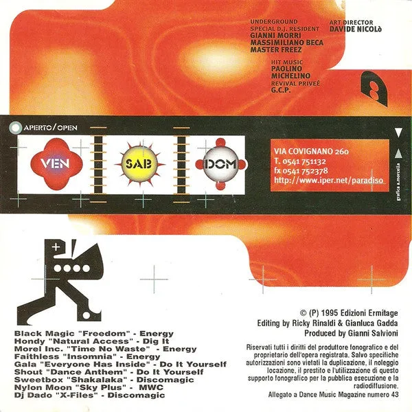 Various Par@diso Cyberground CD compilation 1995