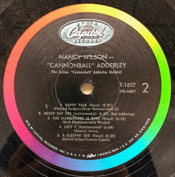 Nancy Wilson Cannonball Adderley vinile LP mono 1962