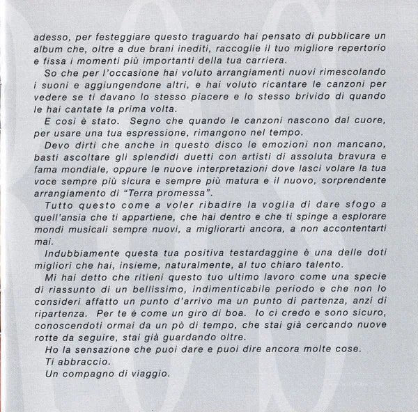 Eros Ramazzotti Eros CD compilation pop 16 brani