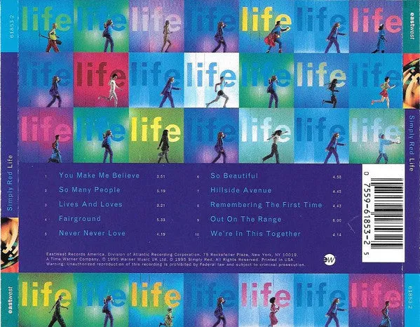Simply Red Life CD album edizione speciale USA