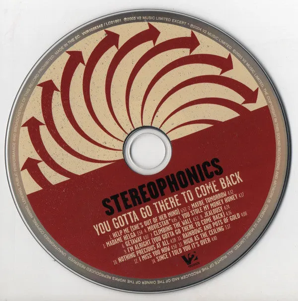 Stereophonics You Gotta Go There To Come Back CD+DVD