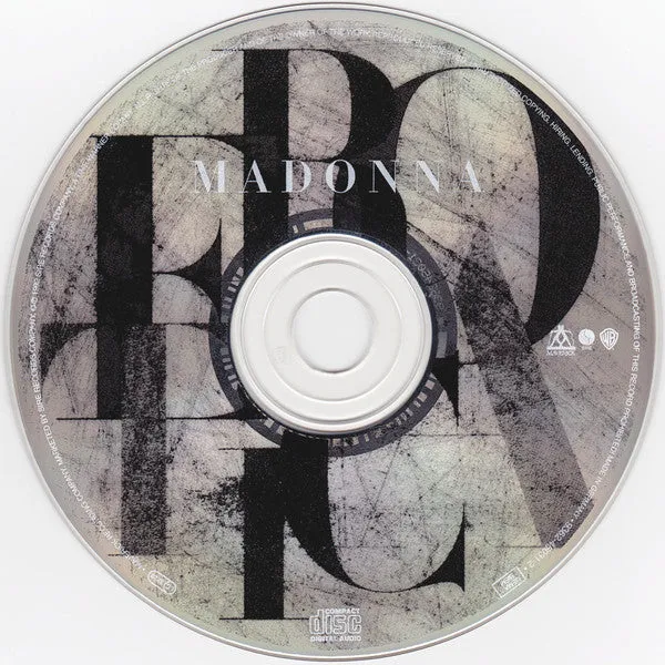 Madonna Erotica CD album europeo usato VG+
