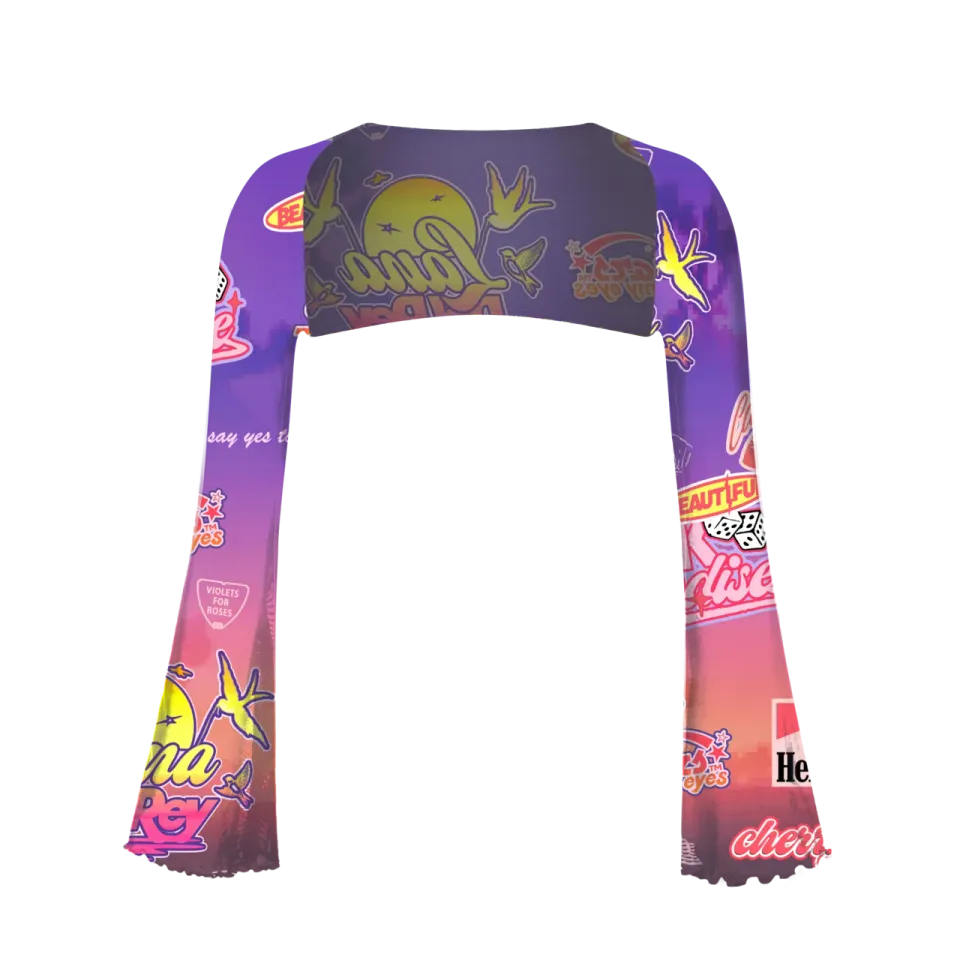 Bolero Paradise Print bolero poliestere fantasia