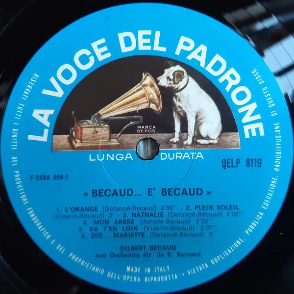 Gilbert Bécaud Bécaud È Bécaud LP chanson 1965
