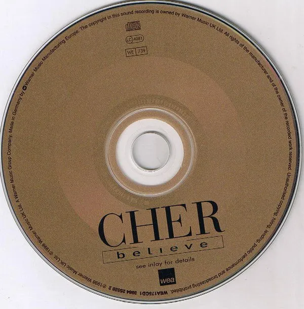 Cher Believe CD singolo CD1 usato euro house