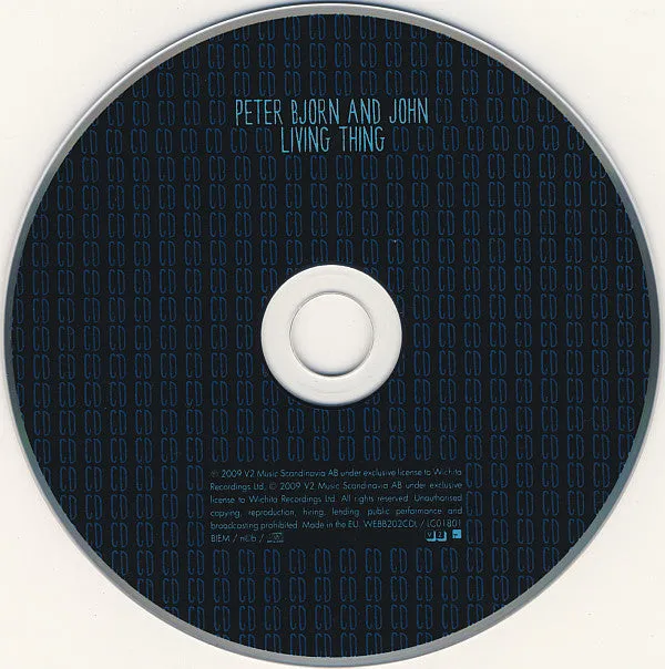 Peter Bjorn And John Living Thing Seaside Rock CD deluxe indie rock