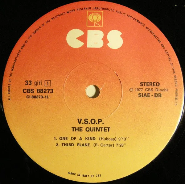 V.S.O.P. The Quintet doppio vinile 2xLP live jazz