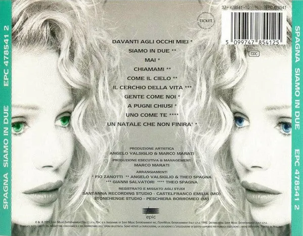 Spagna Siamo In Due CD album 1995 jewel case