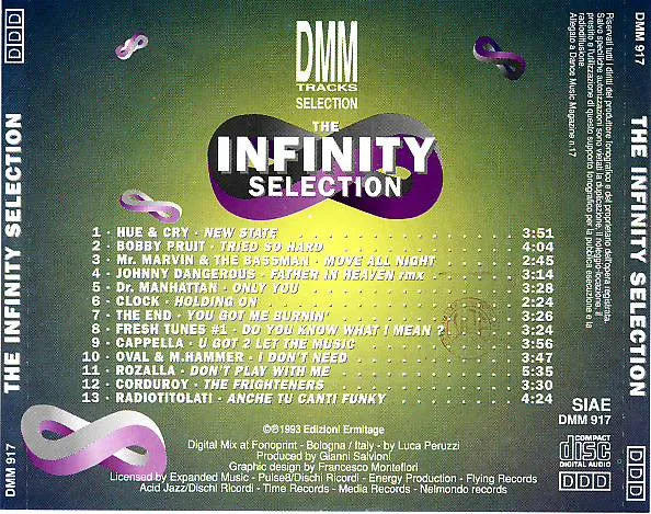 Various The Infinity Selection CD compilation dance mixata