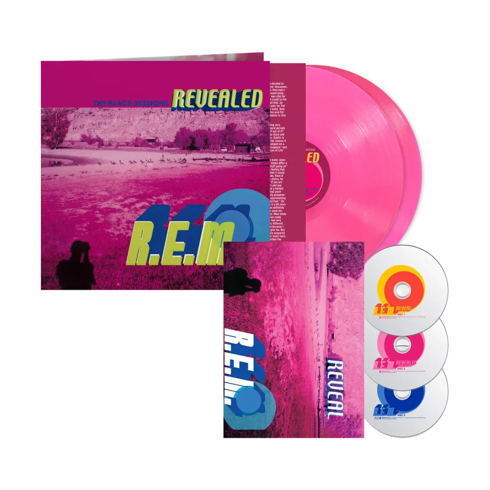 R.E.M. Reveal Black Sessions vinile 2LP rosa + 2CD edizione limitata