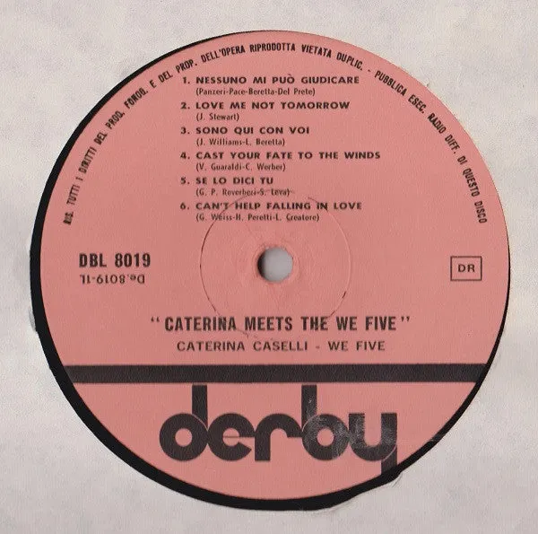 Caterina Caselli We Five Caterina Meets LP compilation 1966