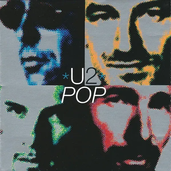 U2 Pop CD album jewel case con booklet NM