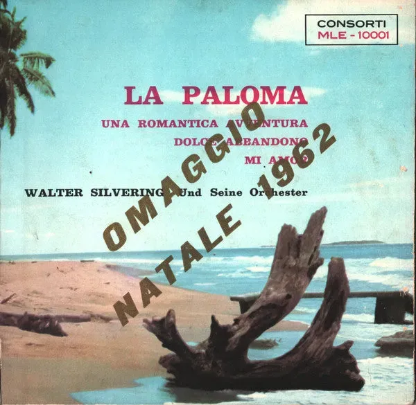 Walter Silvering La Paloma 7" EP vinile tango 1959