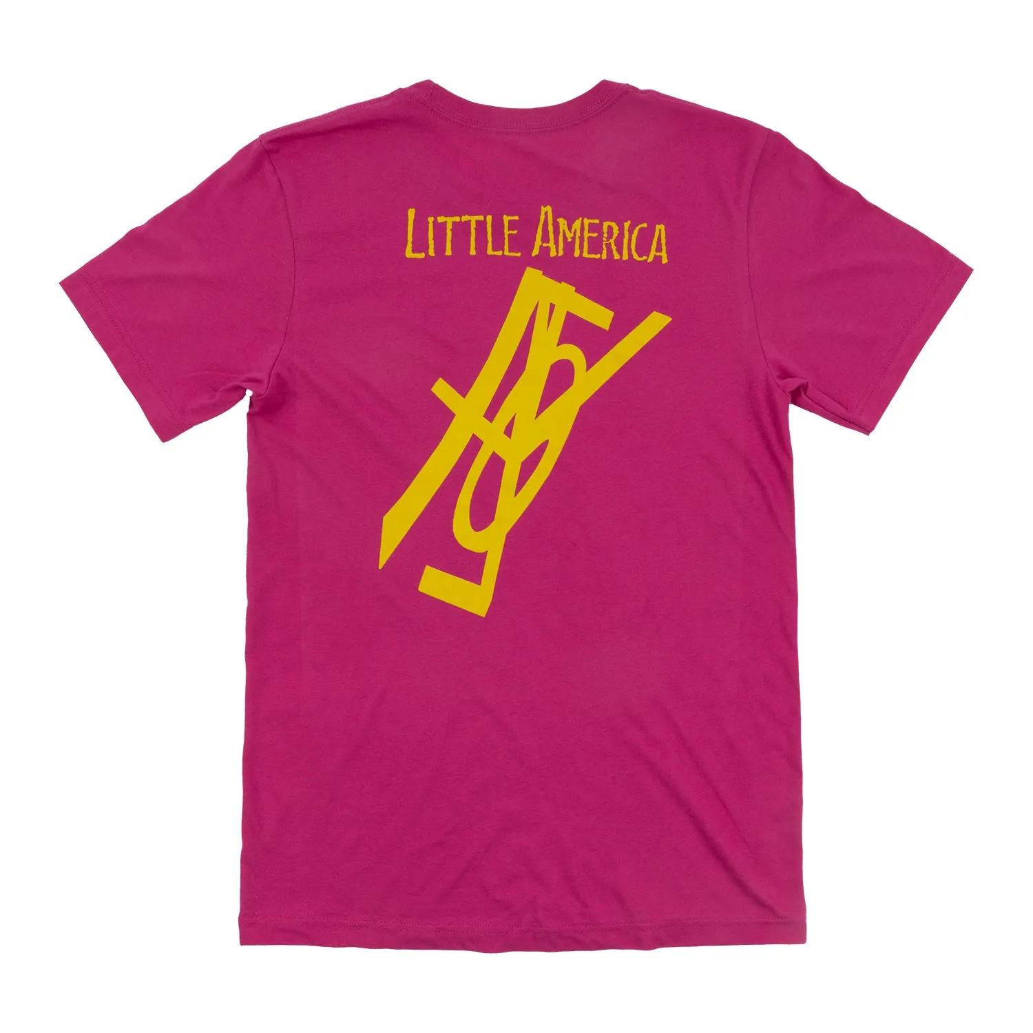 R.E.M. Little America t-shirt berry cotone stampa 1984