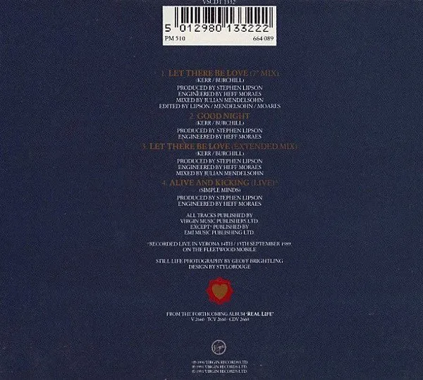 Simple Minds Let There Be Love CD singolo CD1 synth-pop