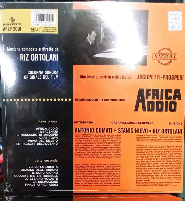 Riz Ortolani Africa Addio LP vinile trasparente colonna sonora