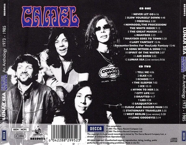 Camel Lunar Sea Anthology 2CD compilation rimasterizzata