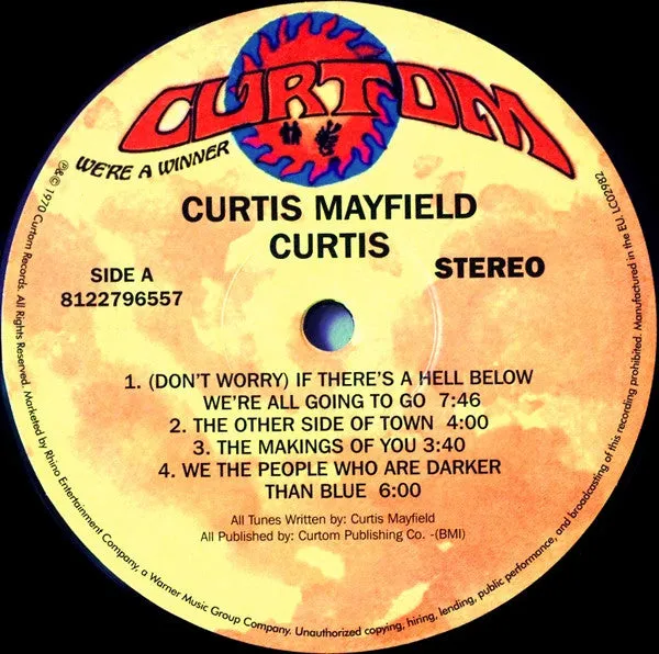 Curtis Mayfield Curtis LP vinile 180g gatefold mint