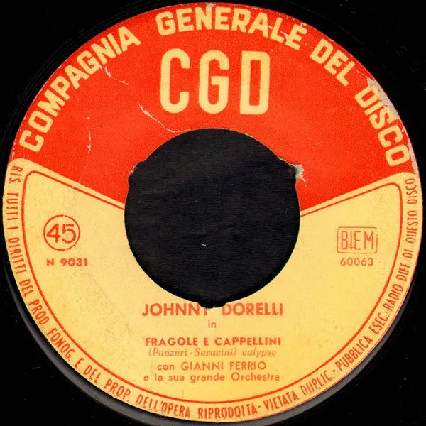 Johnny Dorelli Fantastica 7" 45 giri CGD 1958