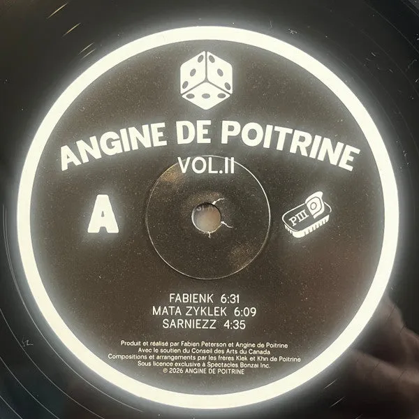 Angine De Poitrine Vol. II vinile LP 180g nero ristampa