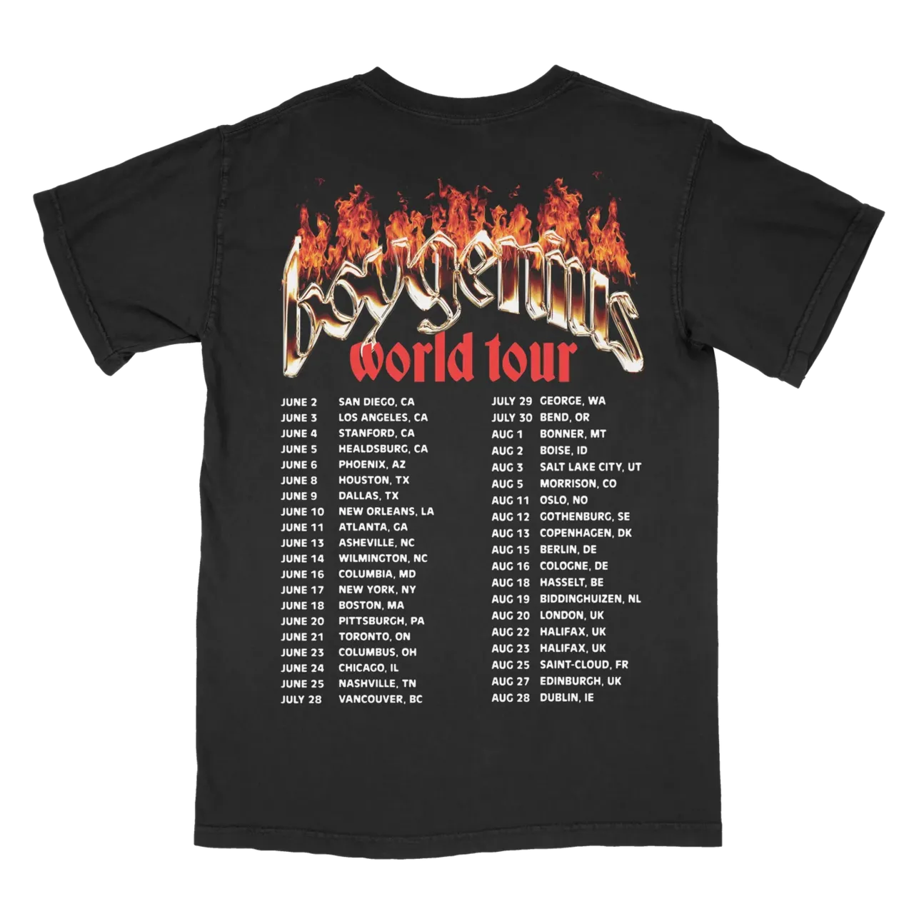 World Tour shopper tela cotone stampe fronte retro