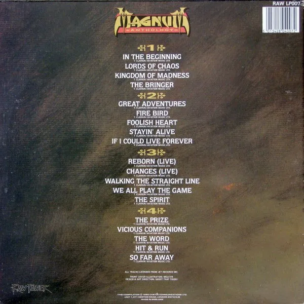 Magnum Anthology doppio vinile 2xLP hard rock VG+