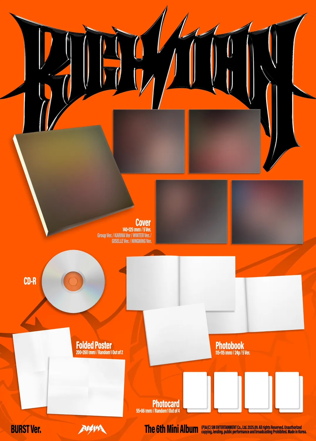 aespa Rich Man BURST Ver. CD Giselle Version digipack